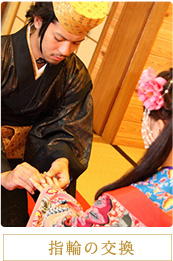 指輪の交換